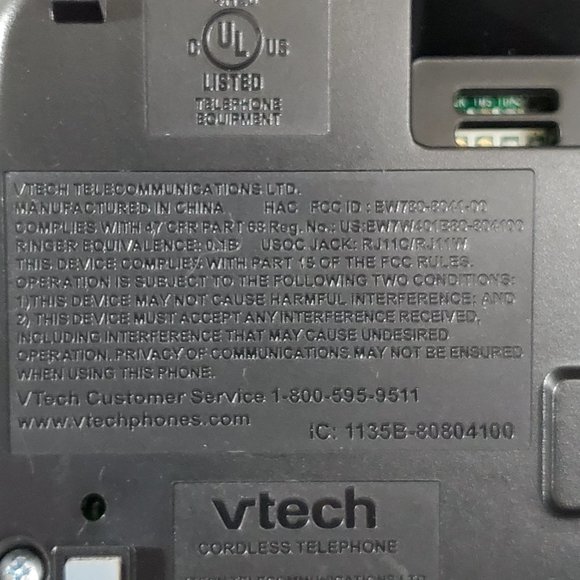 V-Tech Cordless Telephone with Base & One Extension Phone Model CS6419 - Picture 7 of 16